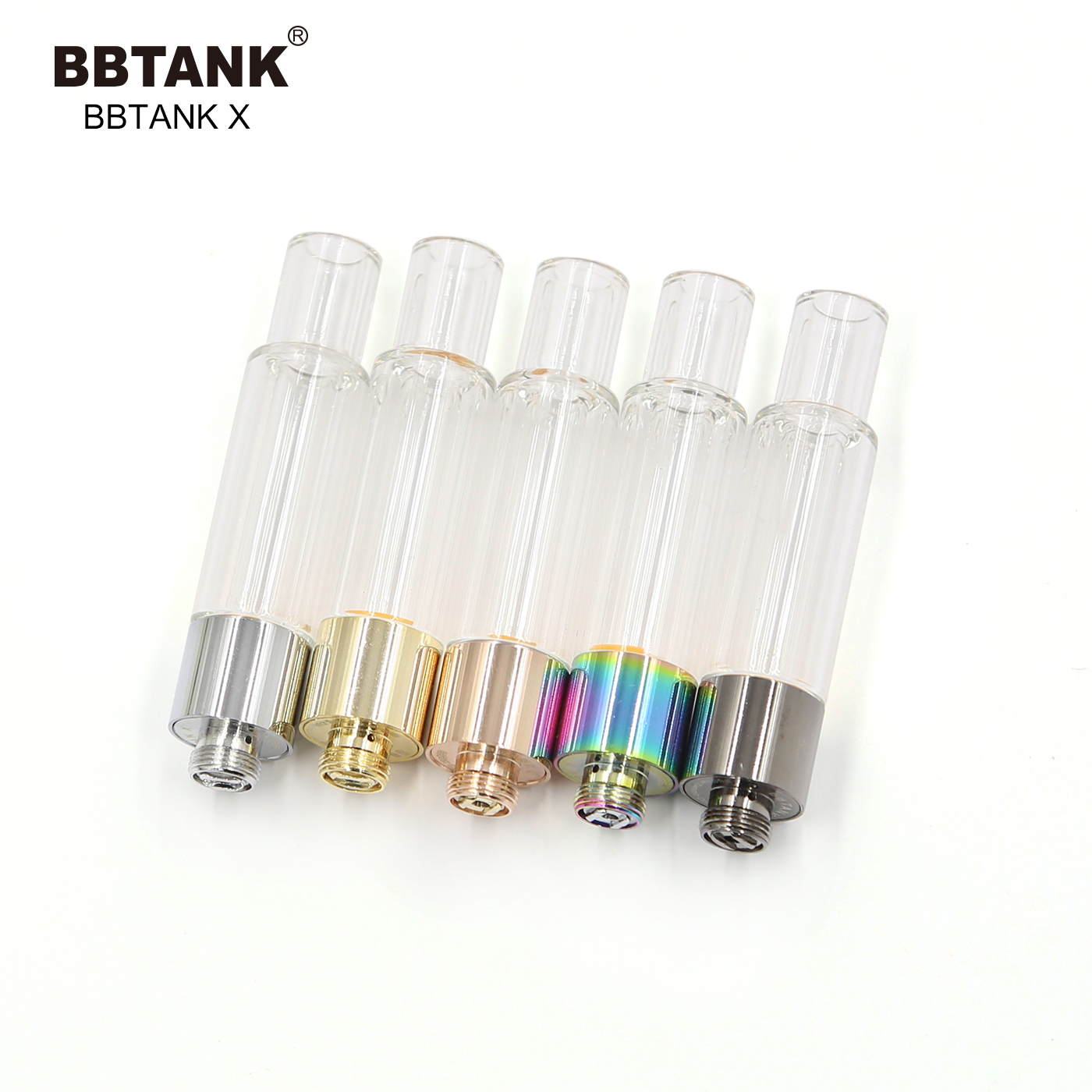 Стеклянный керамический бак BBTANK X cbd oil толстый масляный картридж с резьбой 510, без пуговиц, без горения, 5 мл, 8 мл, 1 мл