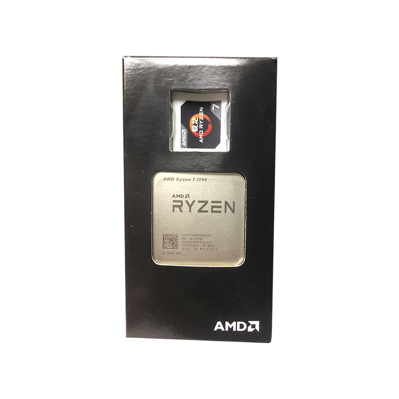 AMD Ryzen 7 1700 R7 1700 AM4 процессор Количество ядер процессора R7 1700 3,0 ГГц Восьмиядерный шестнадцать плотность ткани-65W 14NM YD1700BBM88AE гнездо AM4