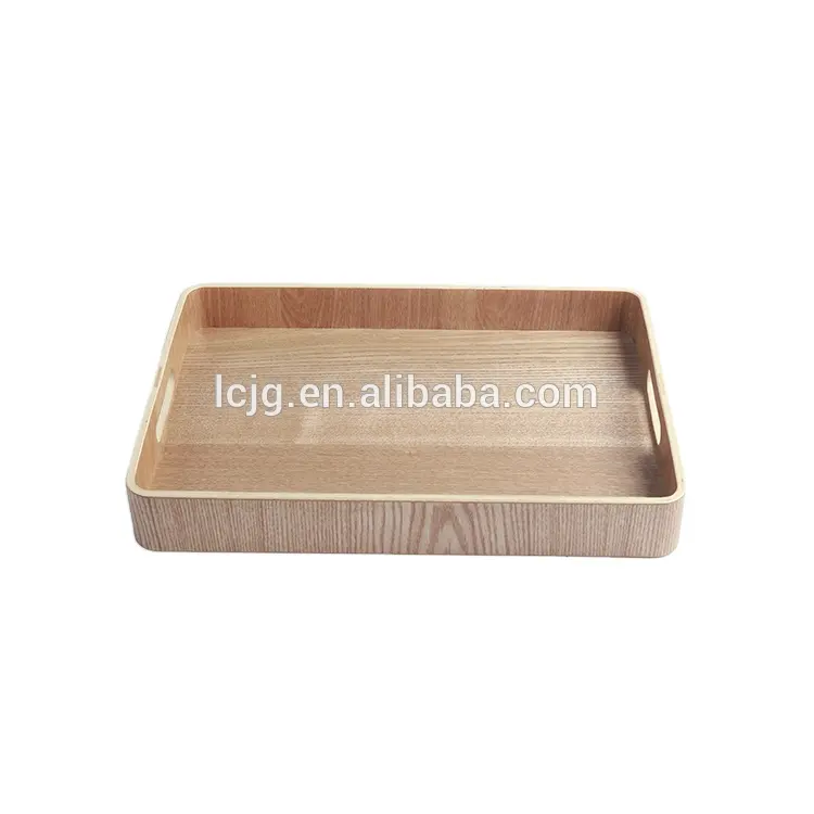 Wholesale Trays Set Food Grade Willow Wood Rectangular Tray For Coffee