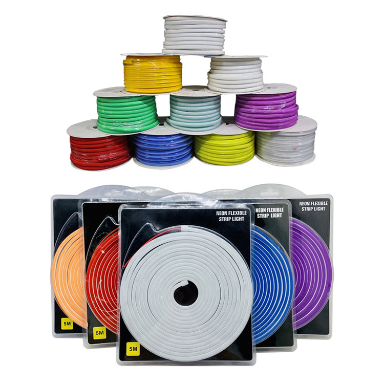 IP65 Waterproof PVC Silicone Flex Neon Rope Light Strip 110V 220V 24V 12V Color Changing RGB LED Neon Light