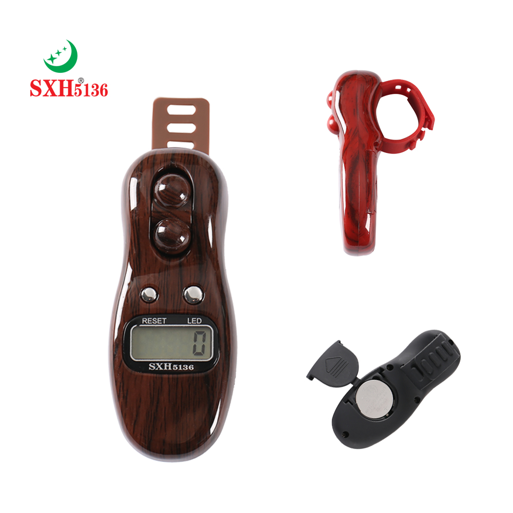 SXH5136 завод, оптовая продажа, Новые бусины, цифровой Tasbih со светодиодной мини-электронной батареей, Сменное кольцо Tally Counter Ring Tasbeeh