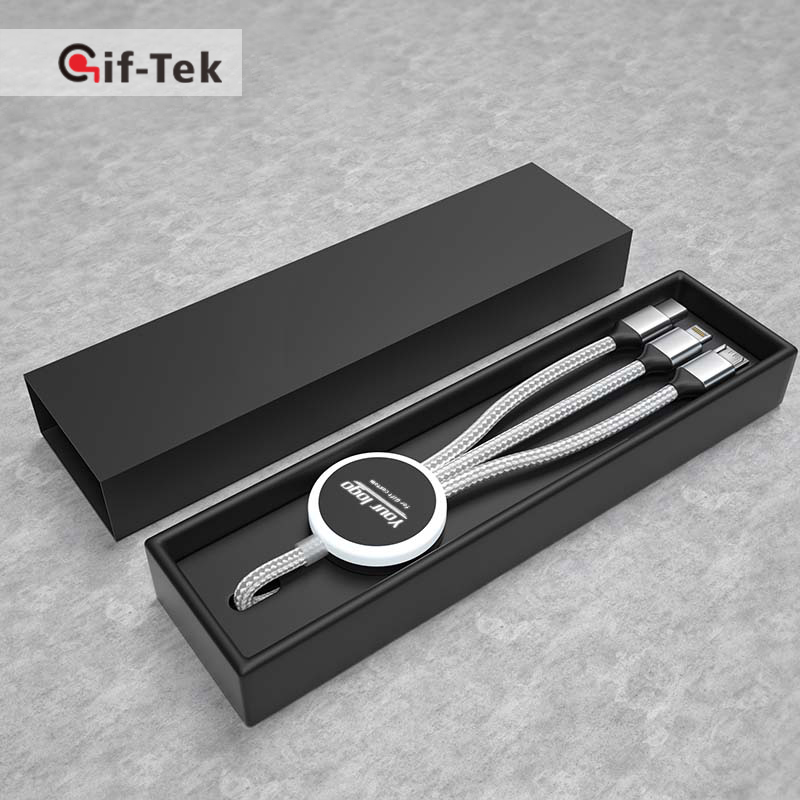 Кабель микро-USB type-c 2А, быстрая зарядка, подарок, промо 3 в 1, белый, красный, светодиодный светильник, кабель с логотипом для мобильного телефона
