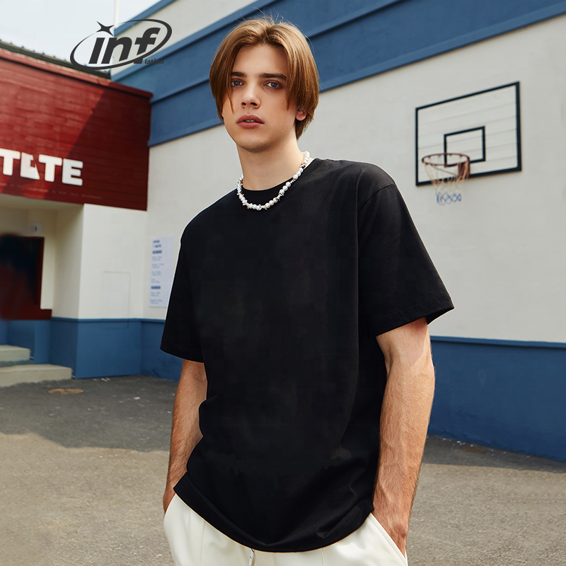 INFLATION 220 gsm White tshirt sports anti-wrinkle Fitness cool breathable printed men gym t shirt Men's T-Shirts