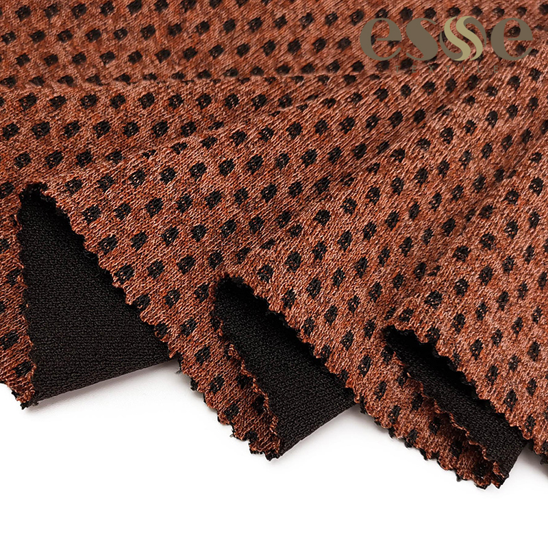 Жаккардовая ткань ESSE TEXTILE TR angora, однотонная окрашенная ткань, трикотажная ткань хаки