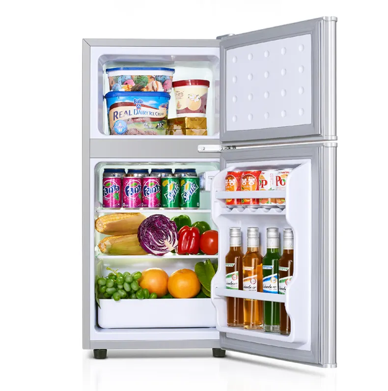 New Small Size Cooling 52L Two Door Compact Fridge Refrigerators For Home