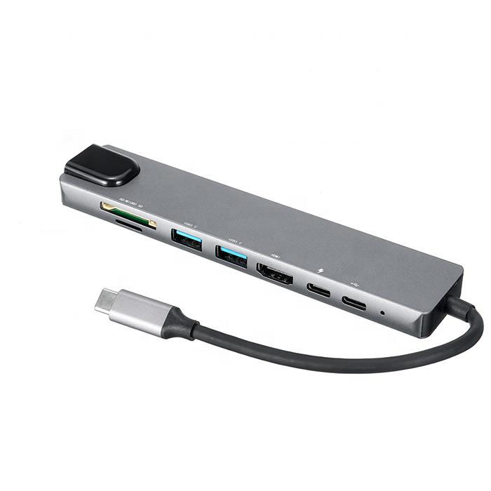 Usb-концентратор 8 в 1, док-станция 8 в 1 для ноутбуков и компьютеров