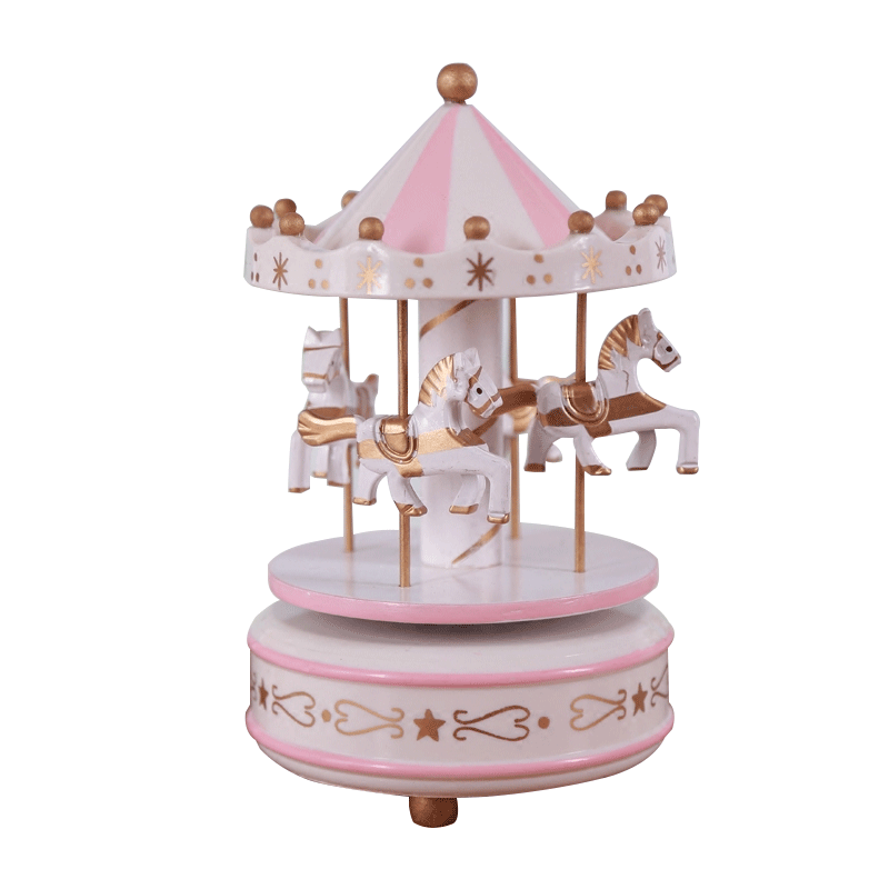 Yiwu Wholesale Merry-go-round Carousel Music Box For Kids Wedding Gift Toy Christmas Birthday Gift Carousel Music Box