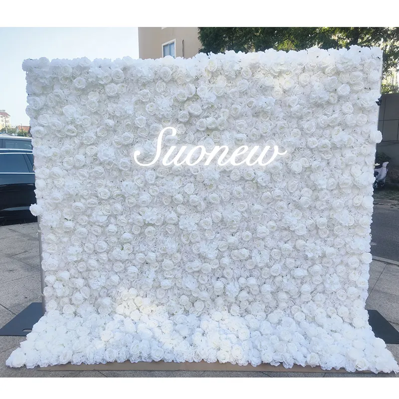 SN-Z001 по индивидуальному заказу 3D фотографии сценический фон искусственного шелка розовое Дешевое цветочное стены для украшения свадебных торжеств