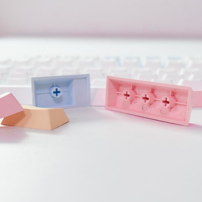 AFLION 2021 новые сублимации заготовки Keycaps Pbt Mater Gk61 немецкий розовый Papan Kekunci Keycaps смола