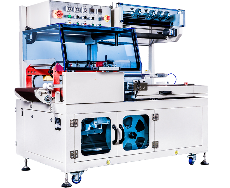 Pizza Box Shrink Wrap Packaging Machinery Confectionery Cosmetic DVD Box Shrink Wrap Tunnel Packing Machine
