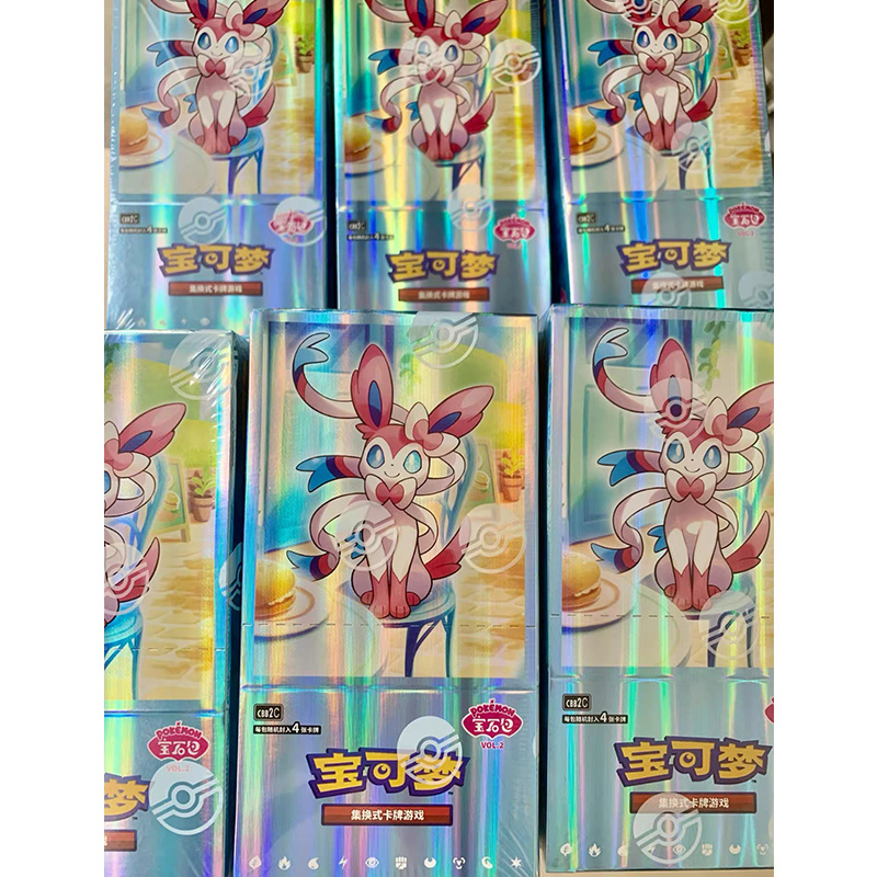 PY Gem Pack Poké Mon Vol 2 Wholesale Original Simplified Chinese Pokemoned Case Trading Cards Vol.2 Gem Pack Cartas Gift