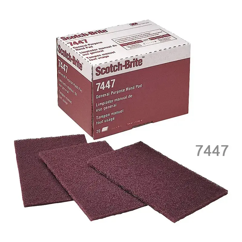 3M 7447 High Quality Non-Woven Scouring Hand Pad Sanding Abrasive Pad Scouring Pad For Polishing