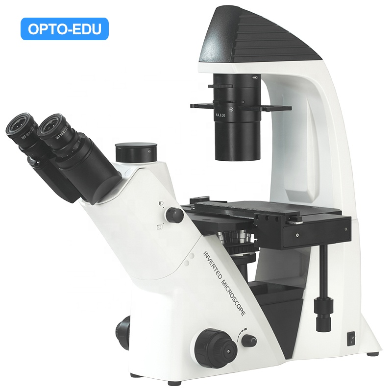 OPTO-EDU A14.2603 Тринокулярный фазовый контрастный инвертированный Биологический микроскоп