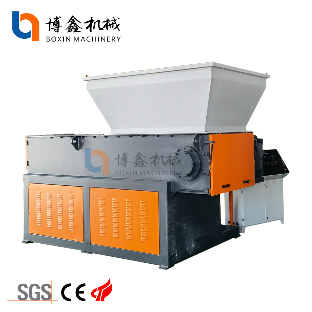 BOXIN BXE-800 Waste plastic bottle reclaimed rubber shredding machine for recycling