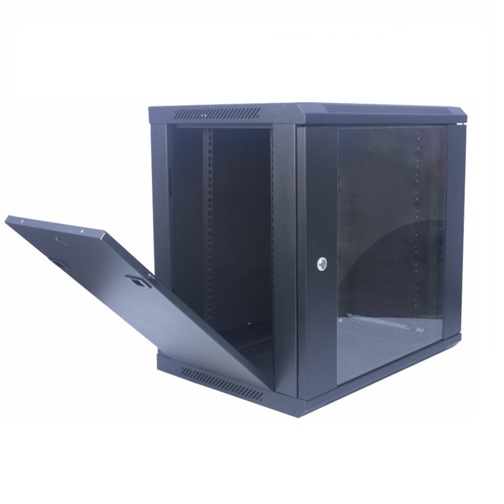 Direct Manufacturer 6U 9U 12U 15U 18U Wall Mounted Double Section Server Rack Network Cabinet Data Center