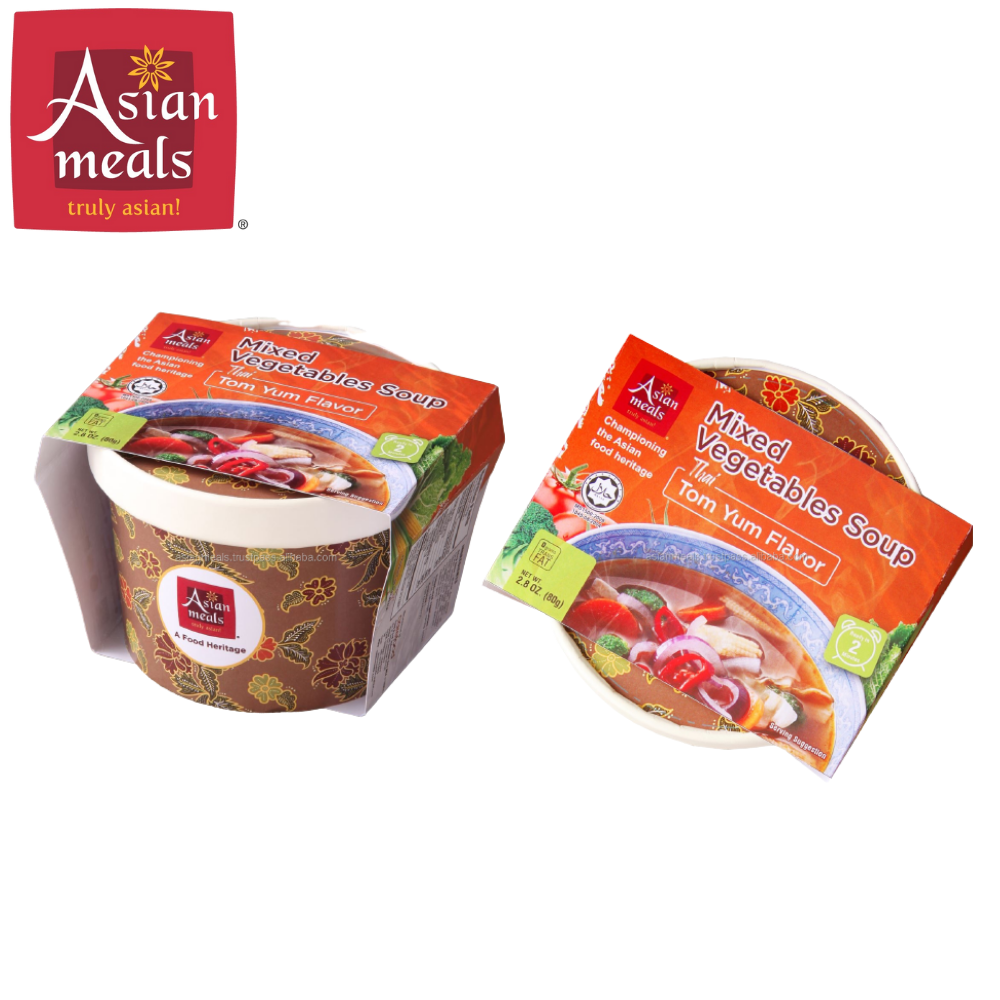Wholesale Thai Tom Yum Flavor Mixed Vegetables Soup Hot Selling Malaysian Halal Delicious Instant