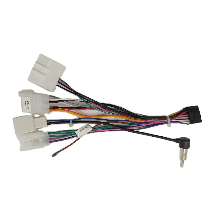JF-TY-01 for New Camry Corolla Highlander Vios series wire harness connector car ISO wire harness canbus box cable