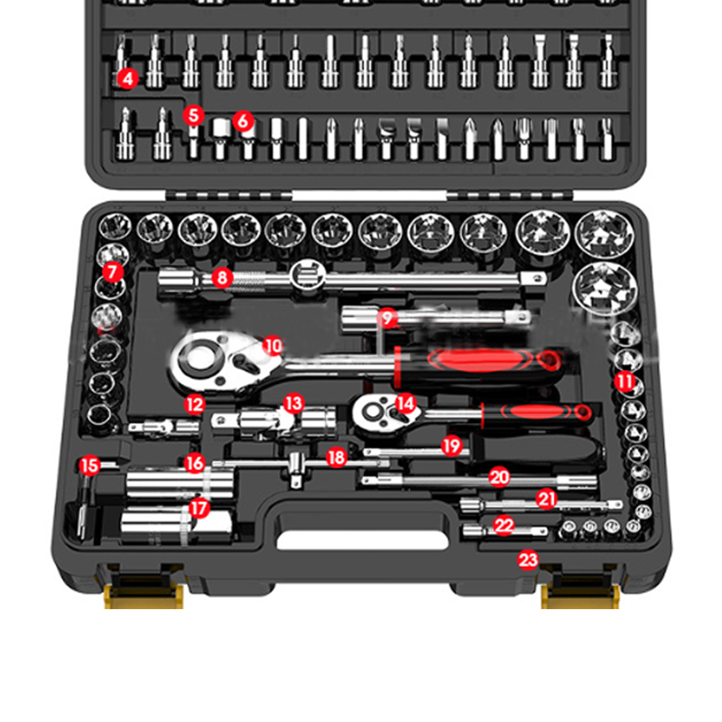 OEM Model YK0904094 94 pcs Car Tool Kit Set Box Impact Socket Ratchet Tool Set Socket Set Tool Kits
