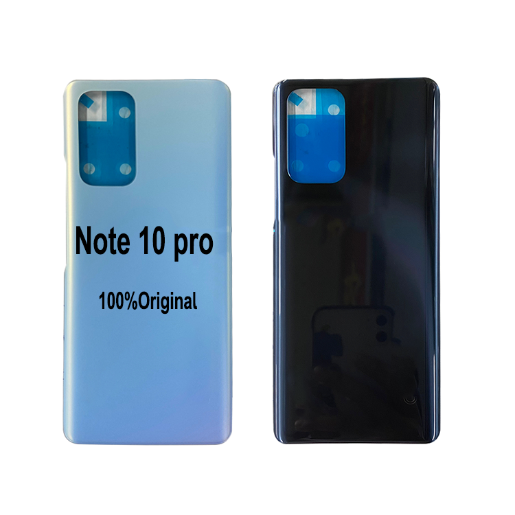 Оригинальная Крышка батарейного отсека для Xiaomi Redmi Note 10 P, Крышка батарейного отсека, Задняя стеклянная крышка для Redmi Note 10 pro, задняя крышка батарейного отсека