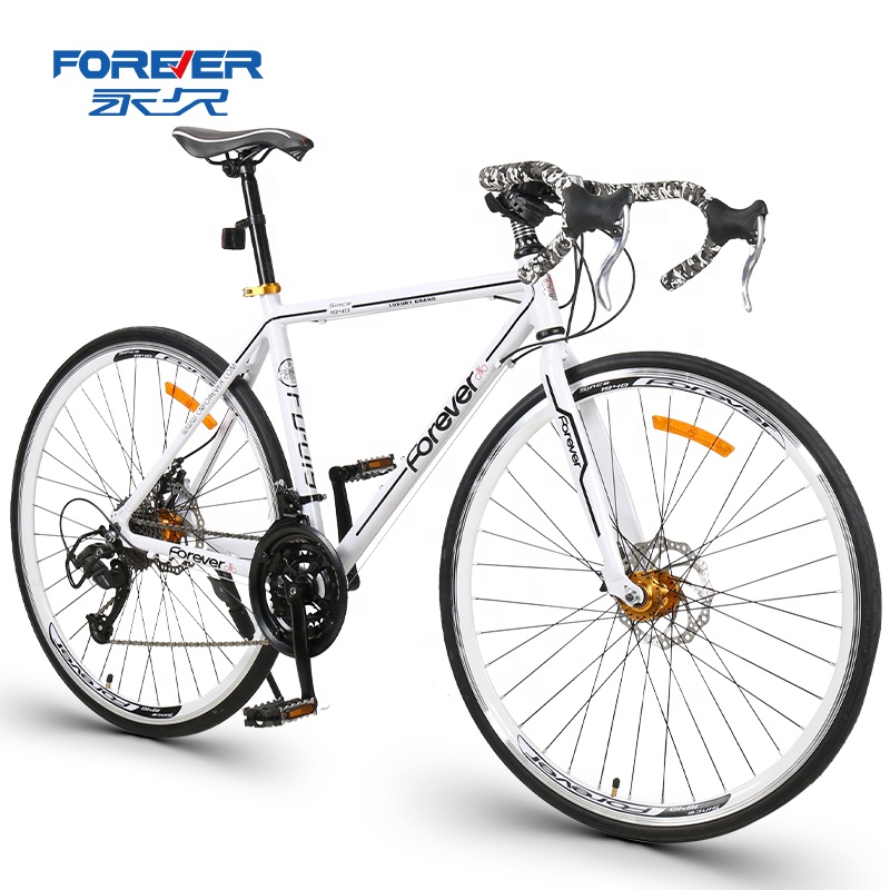 FOREVER High quality and beautiful 26 inch 700C 27 speed aluminum alloy frame bend handlebar road bike for Adults and students