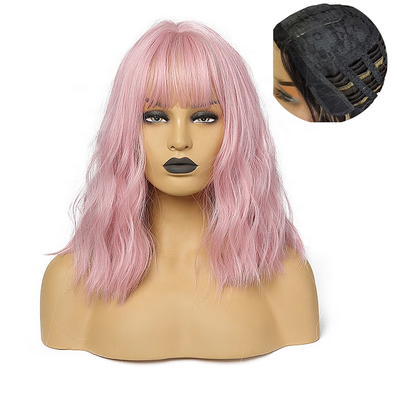 wavy human hair raw pink best lace curly frontal front sintetic wigs price vendors