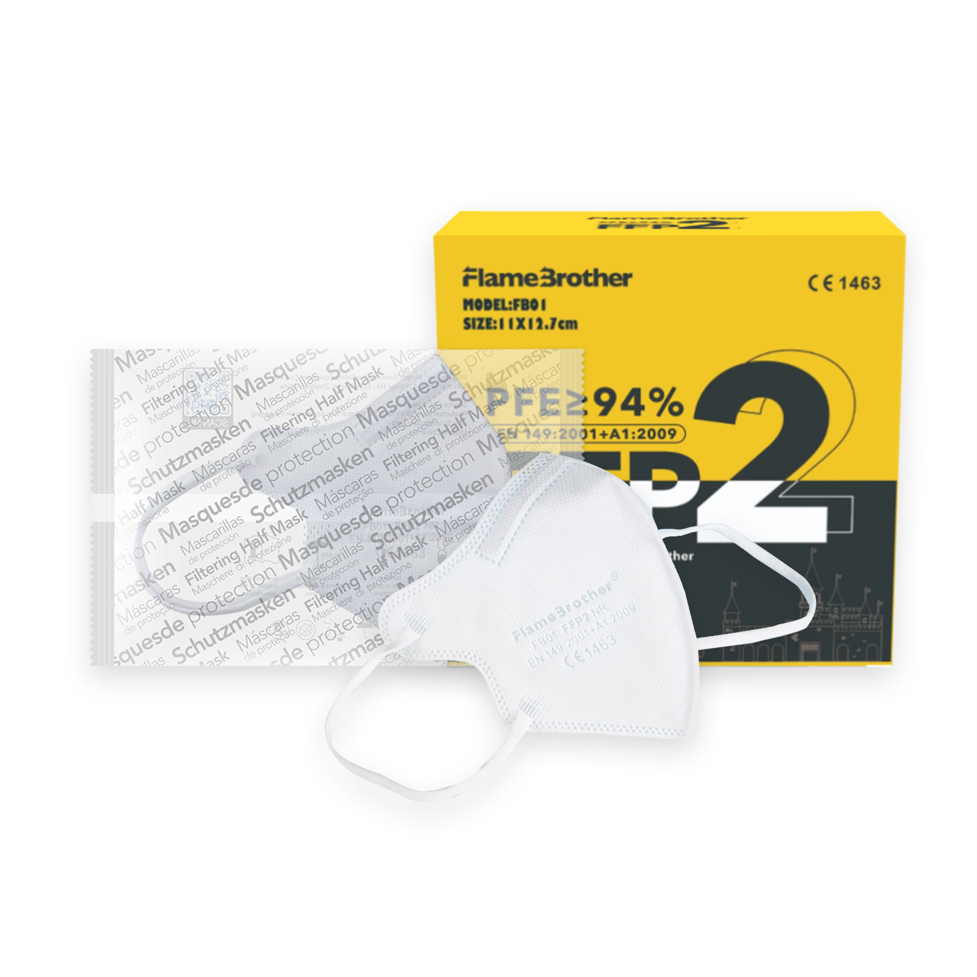 Evolution Europe's own direct distribution warehouse stock 4ply non-woven ffp2 Children's masks face mask ffp2