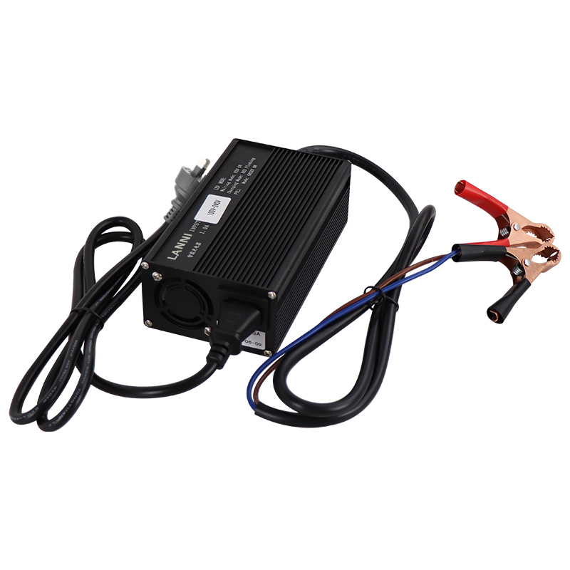 24V 5A 150W LiFePO4 / lithium iron phosphate battery charger for bicycle / aluminum alloy belt fan for balanced electric vehicle