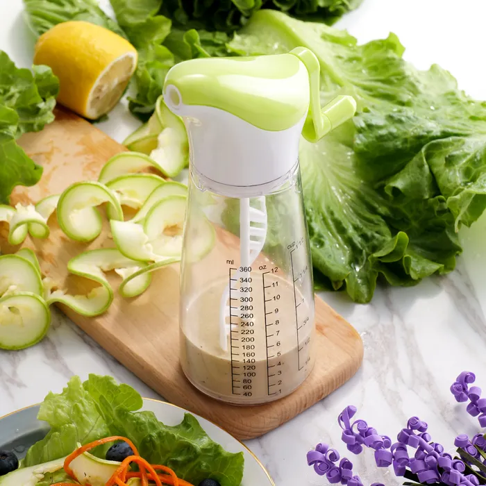 easy mix salad dressing shaker mixer bottle with measurement