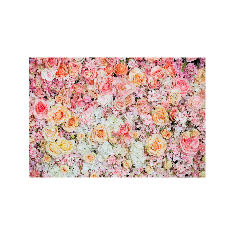 Custom Anniversary Photo Shoot Vinyl 7X5ft Romance Floral Wedding Decoration Backdrop for Parties DGBD-138