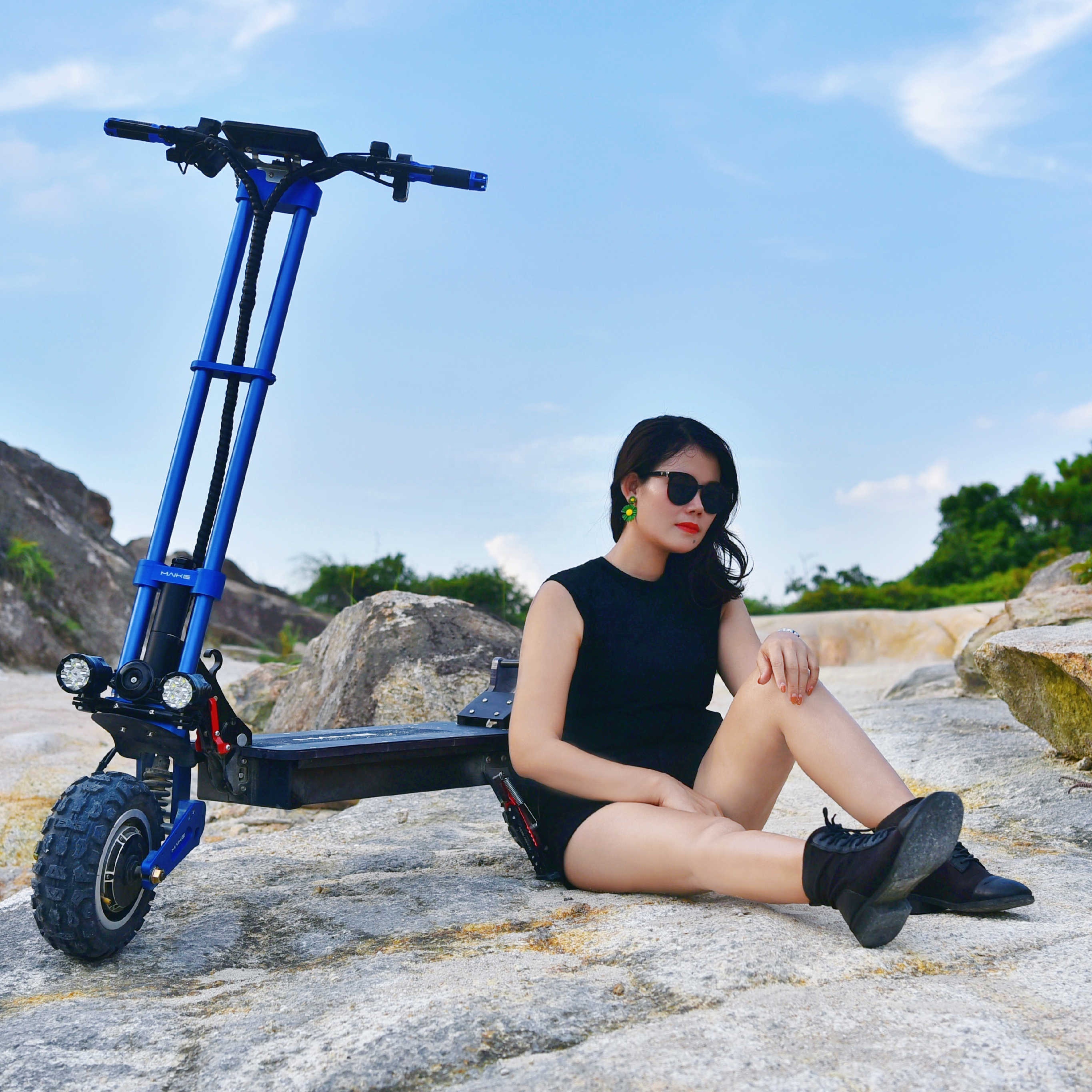 MAIKE KK10S Pro 60v 5600w electric scooter high range 130km scouteur electrique