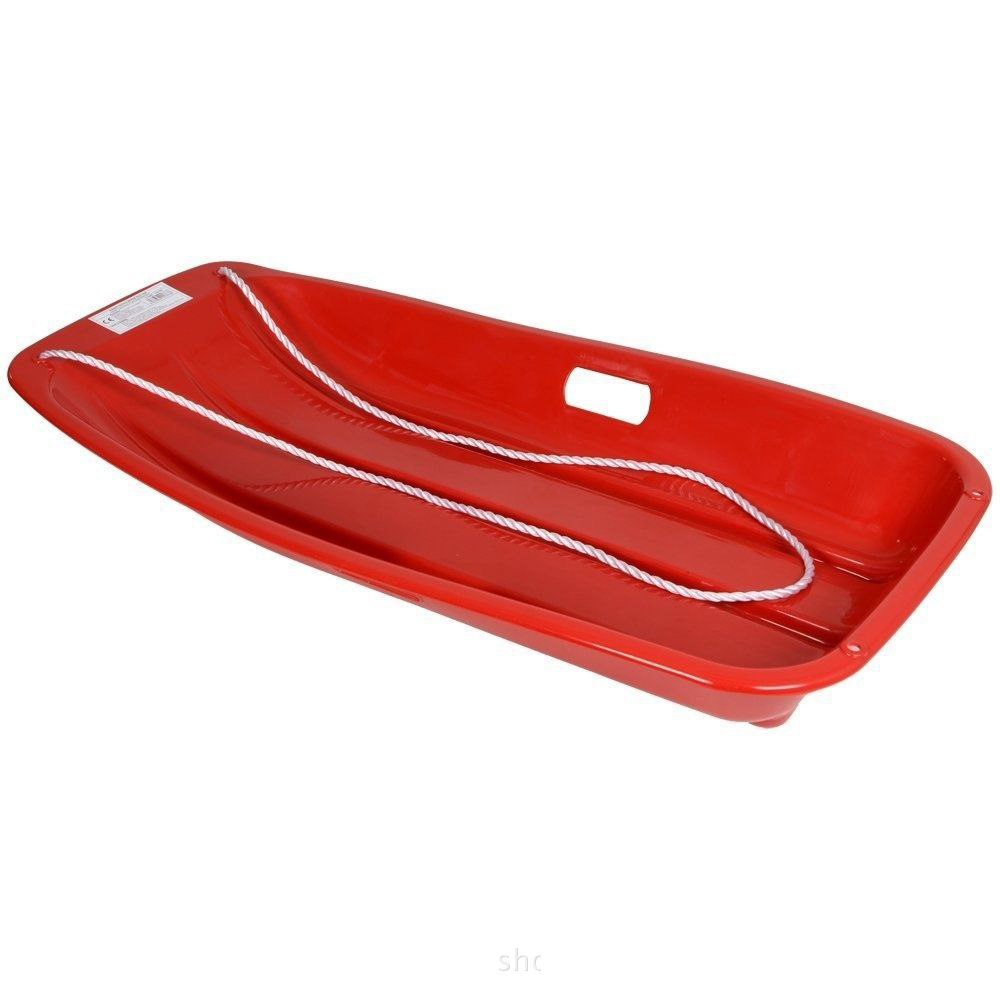 Snow Sleds Toboggans Heavy Duty Sledge Toboggan Sleigh Sled Plastic Unisex Ski Fun Board
