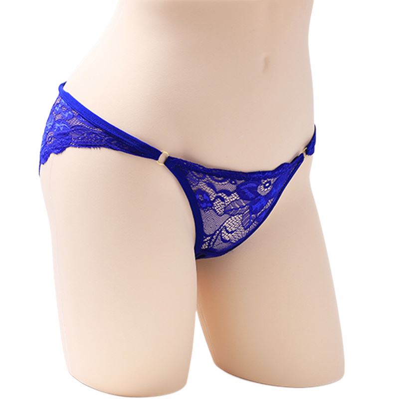 Fashion Lace Lingerie Ladies Ultra-thin Seamless Crotch Low Waist Buttock Transparent Triangle Women's Panties