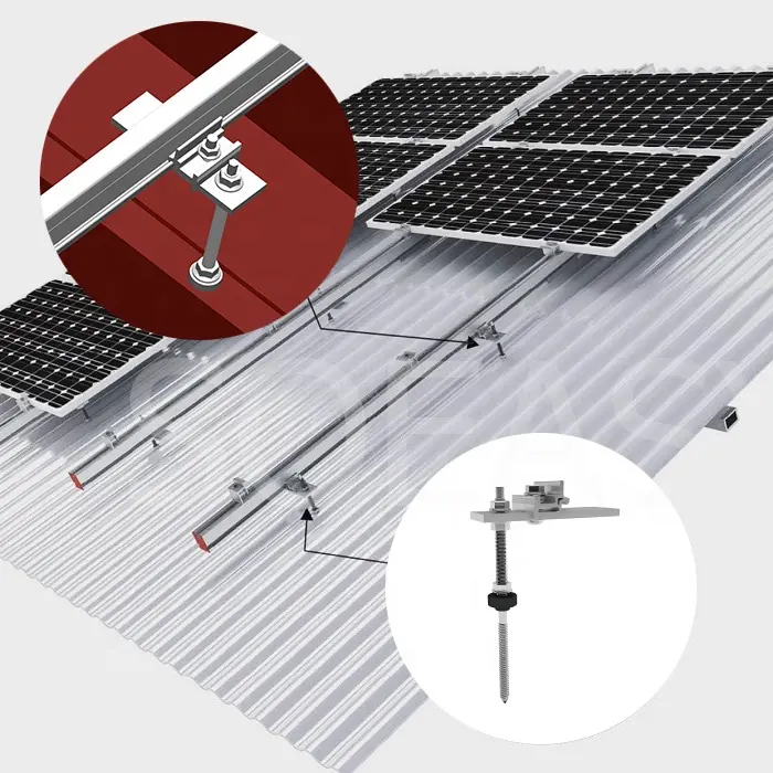 SOEASY stainless steel adjustable solar panel mount system roof hanger bolt kit
