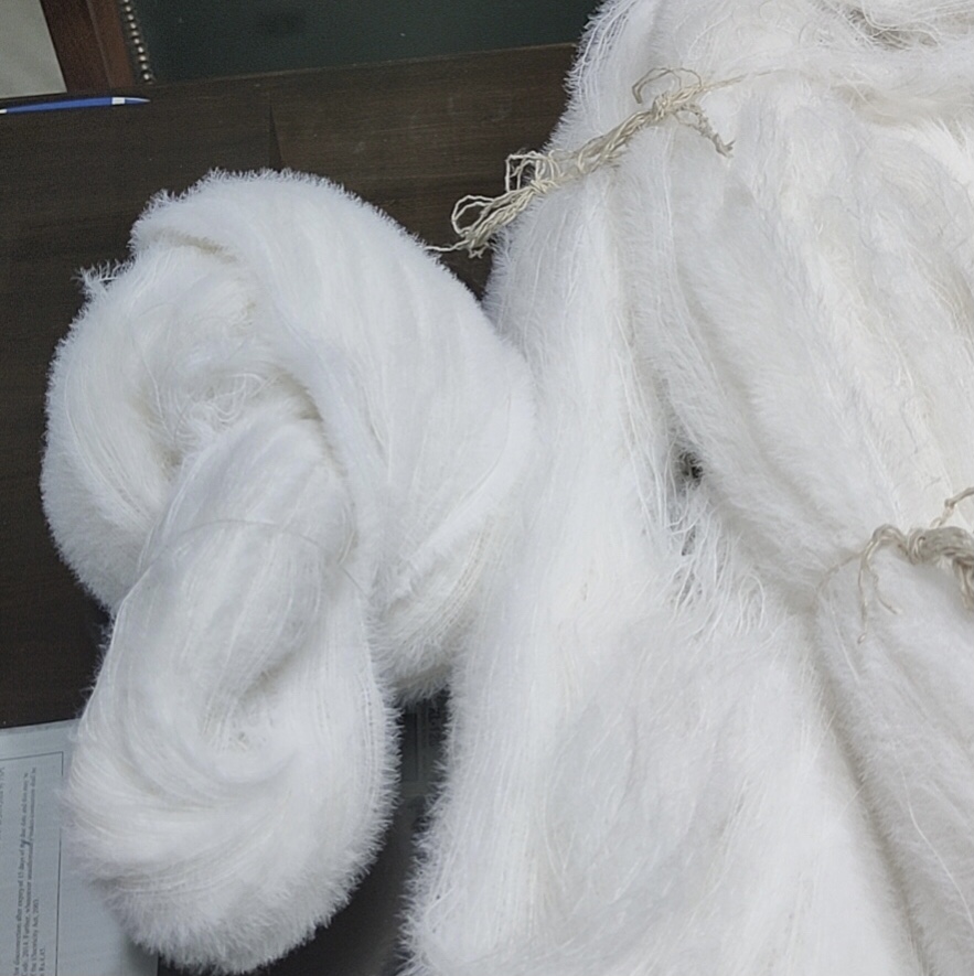 for knitting soft imitate mink yarn feather yarn eyelash yarn
