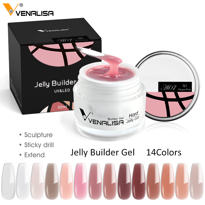 2020 canni новые продукты nail art акриловые ногти выделялся canni led/УФ строительный Жесткий Желе поли гель для наращивания ногтей гелем