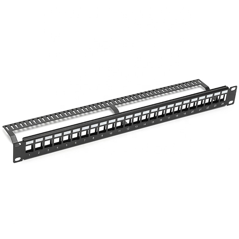 UTP Cat6 заготовка патч-панели 24 порта с задней панелью 1U 19''