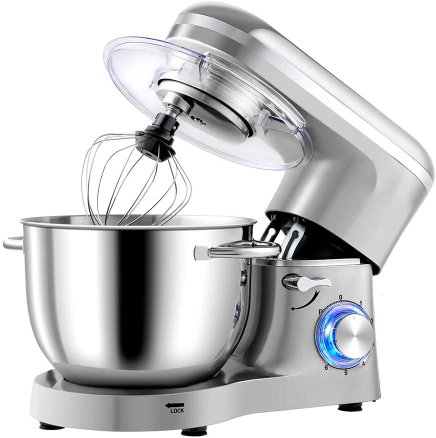Powerful Salad Cake Bread Kitchen Electric 1500W 6.2L Dough Stand Food Mixer for Bakery