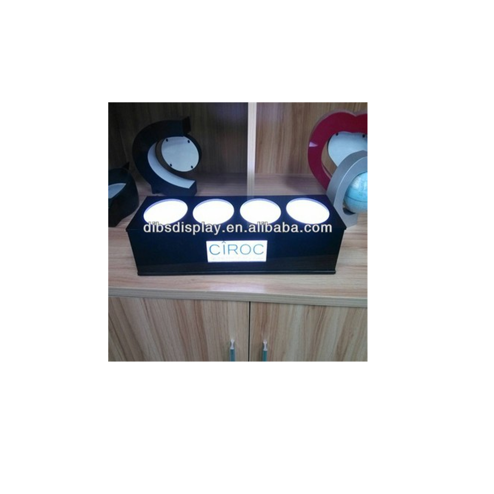 Hot Sale Customizable Led Lighted Liquor Acrylic Bottle Display Shelves For Home Bar