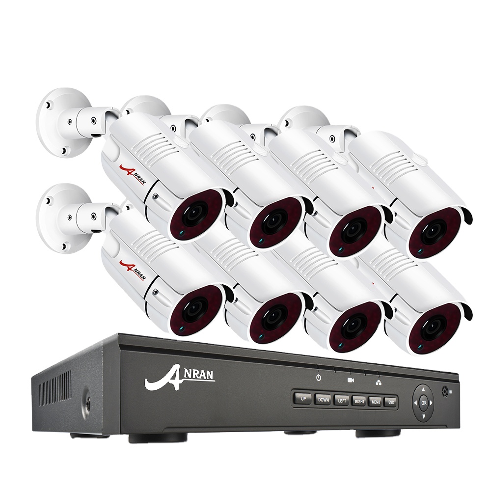 ANRAN 1920P FULL HD 4/8CH POE NVR комплект наружная POE 5MP CCTV камера система безопасности