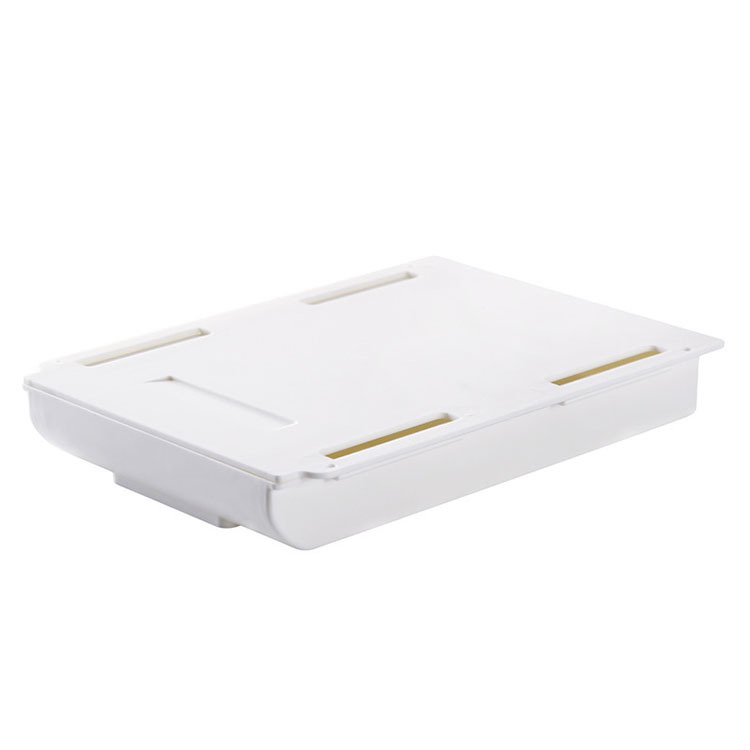 Creative hidden drawer storage box free punching table under the tableware box paste small drawer desk sundries storage