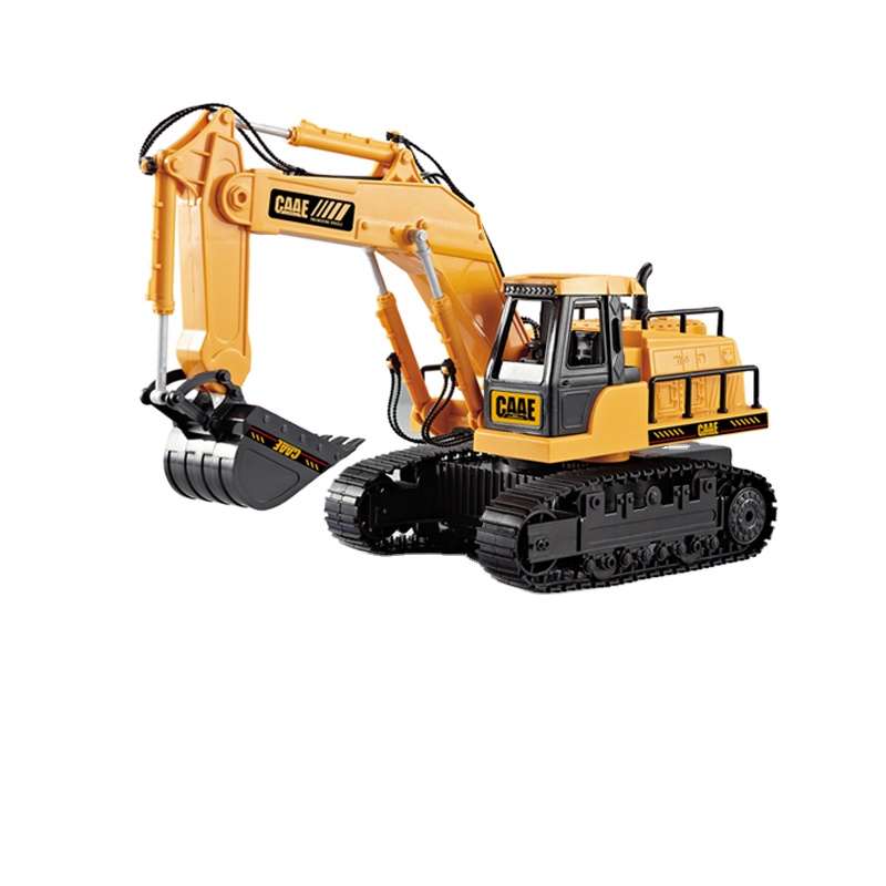 RuiCheng 2,4G 7CH RC экскаватор RC игрушечный металлический грузовик для детей