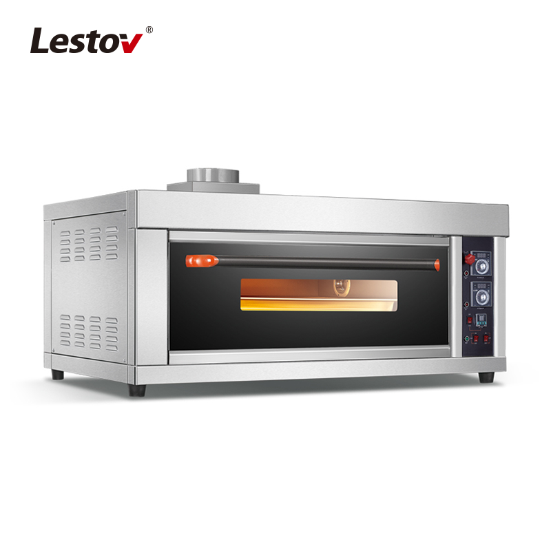Industrial Fashion Black Titanium Bread Pizza Gas Baking Oven Deck Oven WFC-102QE