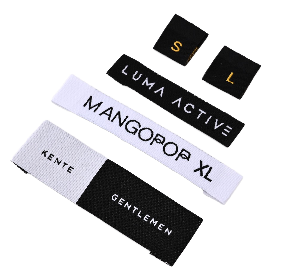 Custom Clothes Neck Labels Damask Woven Label Clothing labels garment tags for clothes