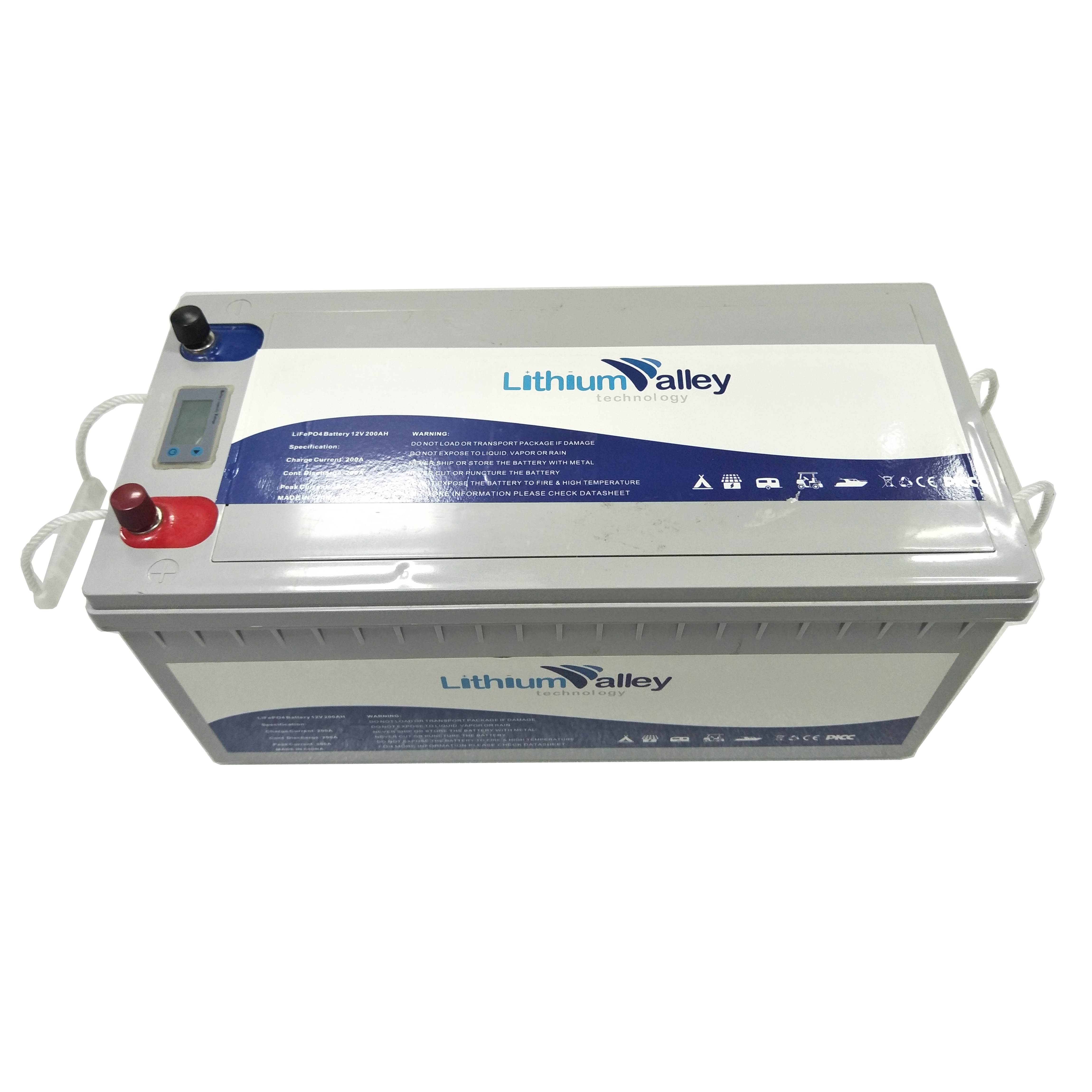 Литиевые аккумуляторы Smart BMS lifepo4 12 В 200 ач с монитором/дисплеем
