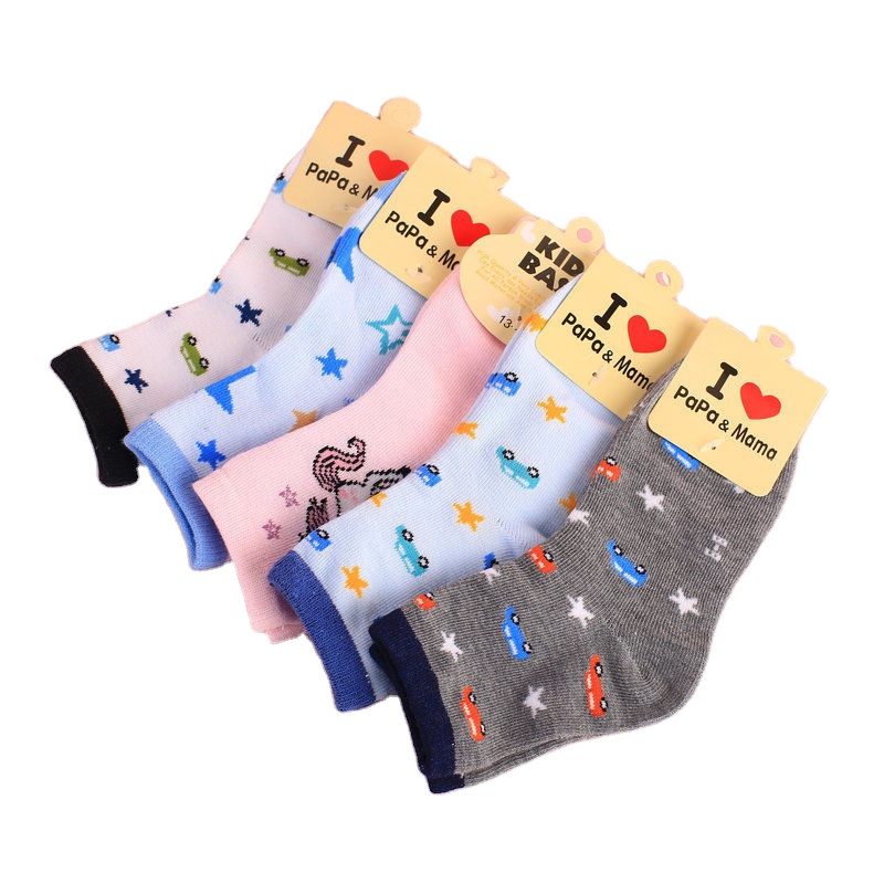 Autumn Kid Socks With Bow Lace Button Baby Socks Cotton Long Tube Girls boys Children Socks