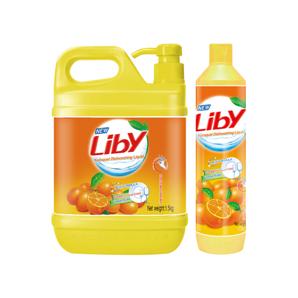 Liby, большой бренд в Гуанчжоу, продает 450 мл лимонного моющего средства на кантонской Ярмарке