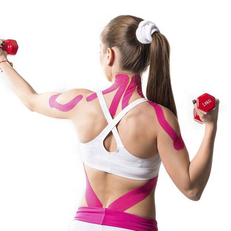 2.5cm*5m Water-resistant hypoallergenic cotton custom muscle kinesiology tape