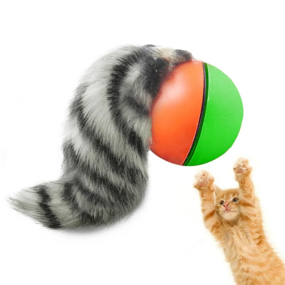 Игрушка для собак и кошек Weasel, моторизованный Забавный вращающийся шар, игрушки для кошек, Интерактивная игрушка