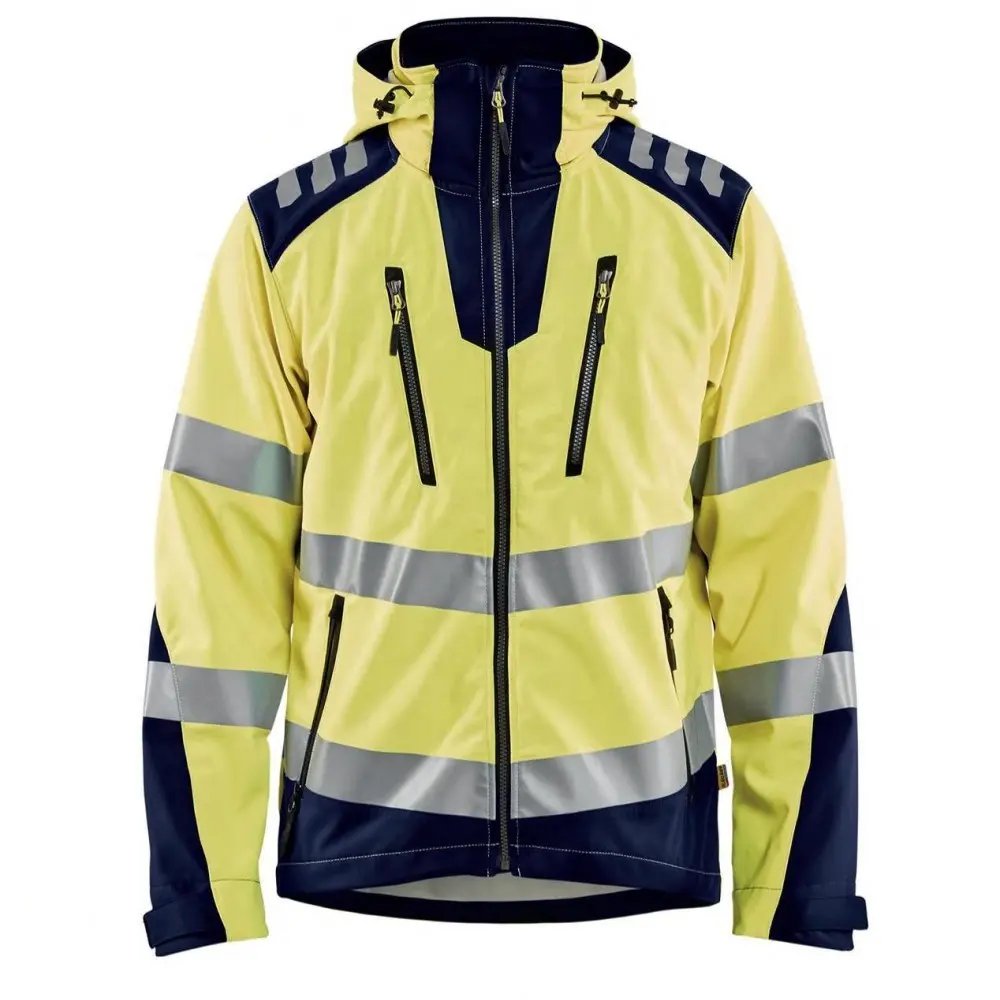 Custom waterproof windproof raincoat high reflective Oxford cloth outdoor Marine site engineering duty work wear