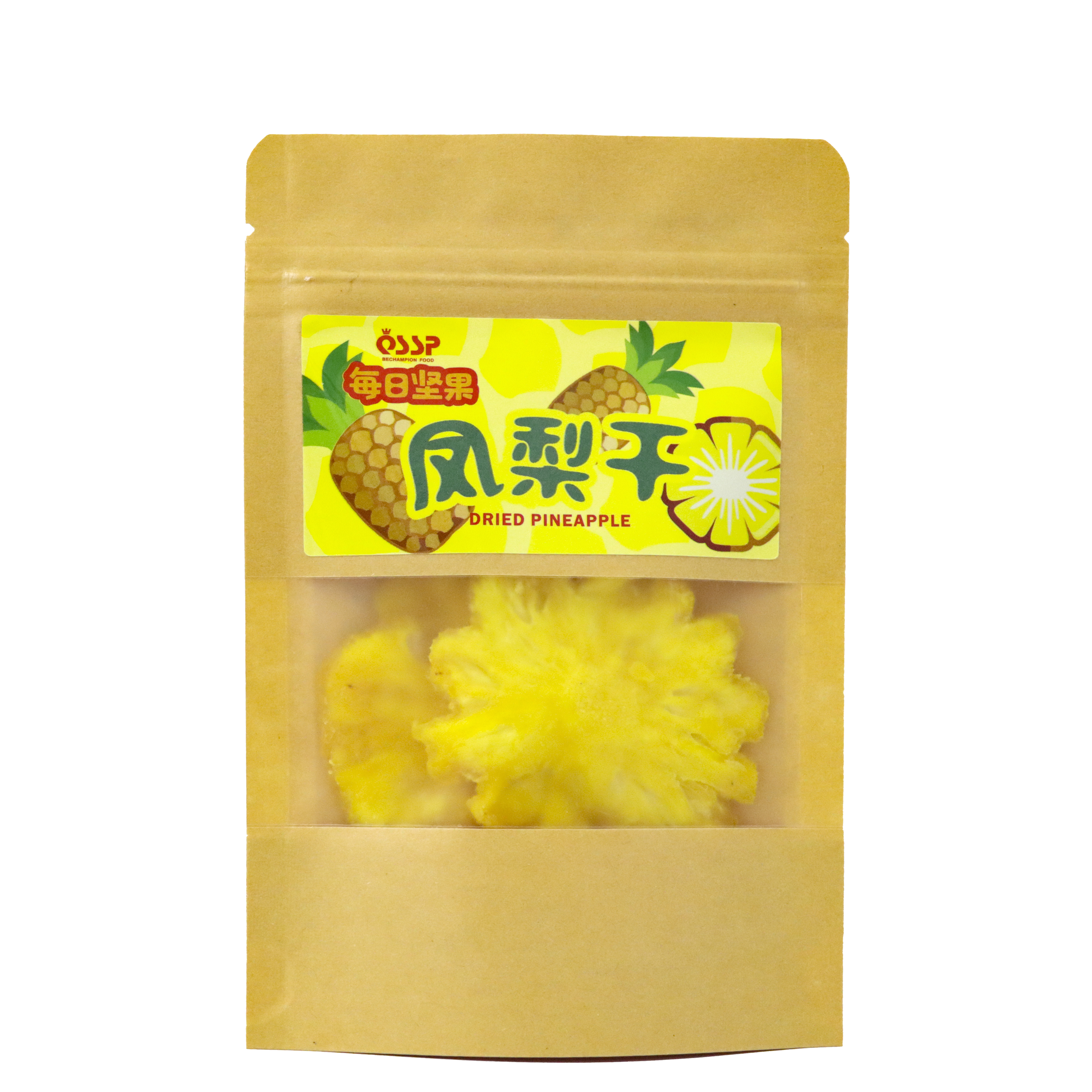 OEM Available Sweet Bulk Style Packaging Golden Yellow Fresh dry fruits Pineapple Dried